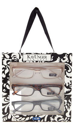Kay Unger GlanceEyewear Women's Small Frame Reader Glasses Set - Multiple Strengths Available