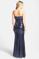 Thumbnail for your product : a. drea Strapless Sequin Gown (Juniors)