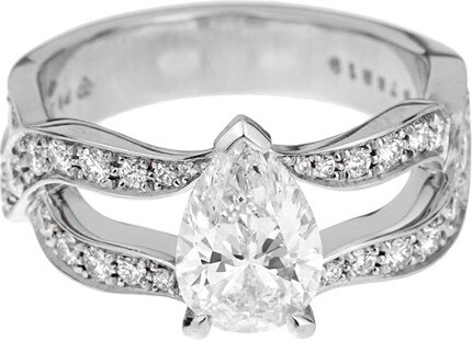 Piaget Dnu Discontinued Platinum 2.56 Ct. Tw. Diamond Jardin Secret Ring