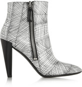 Thumbnail for your product : Kenzo Printed leather ankle boots