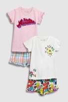 Thumbnail for your product : Next Girls Multi Awesome/Floral Short Pyjamas Two Pack (3-16yrs)