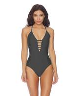 Thumbnail for your product : Athena Solid Lace Up One Piece