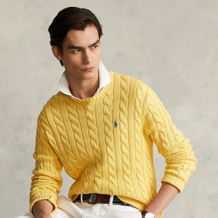Men Yellow And Gray Sweaters | ShopStyle