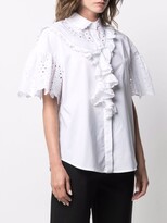 Thumbnail for your product : VIVETTA Flutter-Sleeved Ruffled Shirt