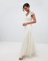 Thumbnail for your product : Little Mistress Maxi Dress With Lace Back