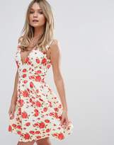 Thumbnail for your product : Oh My Love Deep V Scuba Skater Dress