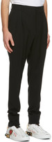 Thumbnail for your product : Dolce & Gabbana Black Wool Pleated Trousers
