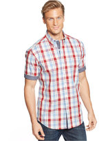 Thumbnail for your product : Club Room Short-Sleeve Fort Kent Plaid Shirt
