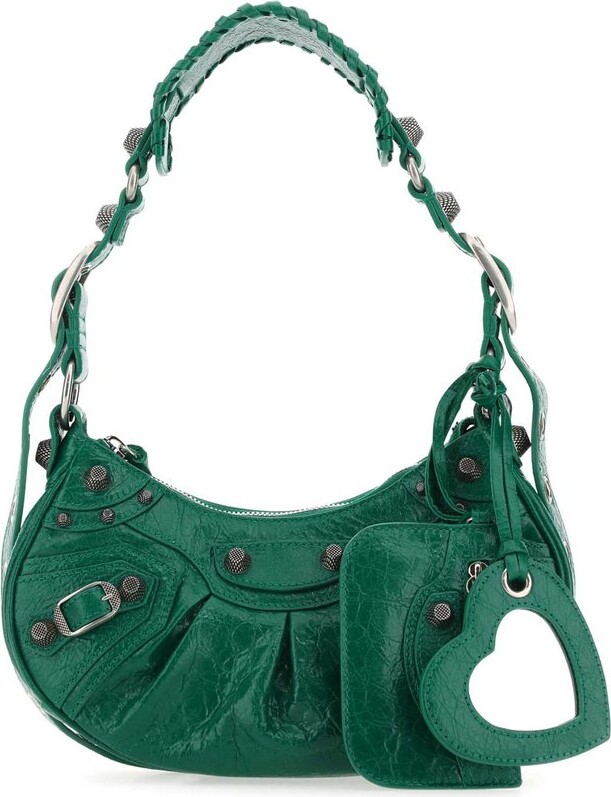 Balenciaga - Women's Xs Le Cagole Shoulder Bag - Green - Leather