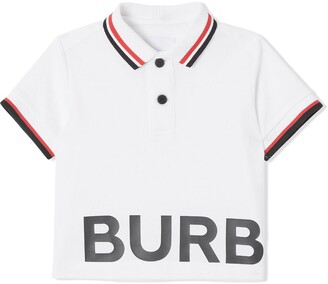 Burberry Children Logo-Print Short-Sleeve Polo Shirt