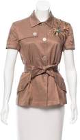 Thumbnail for your product : Blumarine Collared Short Sleeve Top