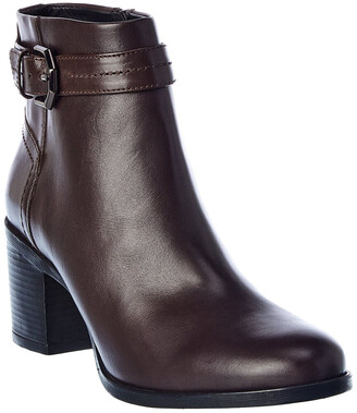 Geox New Asheel Leather Bootie - ShopStyle Boots