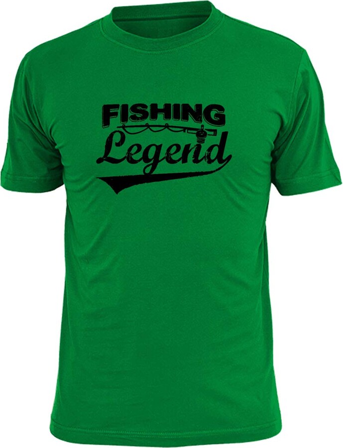 Ripped Ink Clothing Co Mens Fishing Legend Angling T Shirt (XL