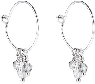 Accessorize Platinum Amalfi Sparkle Drop Earrings