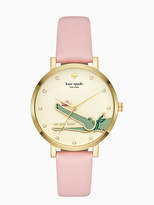 Thumbnail for your product : Kate Spade Monterey alligator pink leather watch