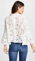 Thumbnail for your product : BB Dakota Jack by Floral Lace Bell Sleeve Top