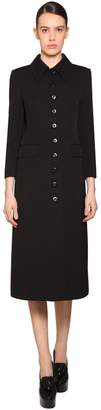 Givenchy Wool Drill Fitted Coat