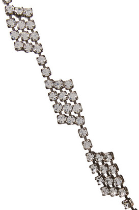 Elizabeth Cole Hematite-Plated Swarovski Crystal Necklace