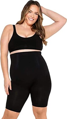 Conturve High Waisted Body Shaper Shorts Shapewear for Women Tummy Control  Thigh Slimming with Flexible Boning Technology (Black - ShopStyle