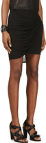 Thumbnail for your product : Helmut Lang Black Jersey Slack Twist Mini Skirt
