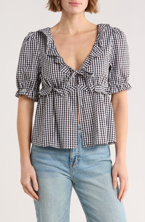 Abound Short Sleeve Ruffle Top