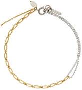 Thumbnail for your product : Justine Clenquet Silver and Gold Jamie Choker
