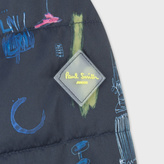 Thumbnail for your product : Paul Smith Boys' 2-6 Years Navy New York Print 'Manu' Packable Jacket