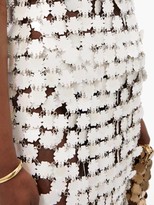 Thumbnail for your product : Paco Rabanne Flower-paillette Chainmail Skirt - White