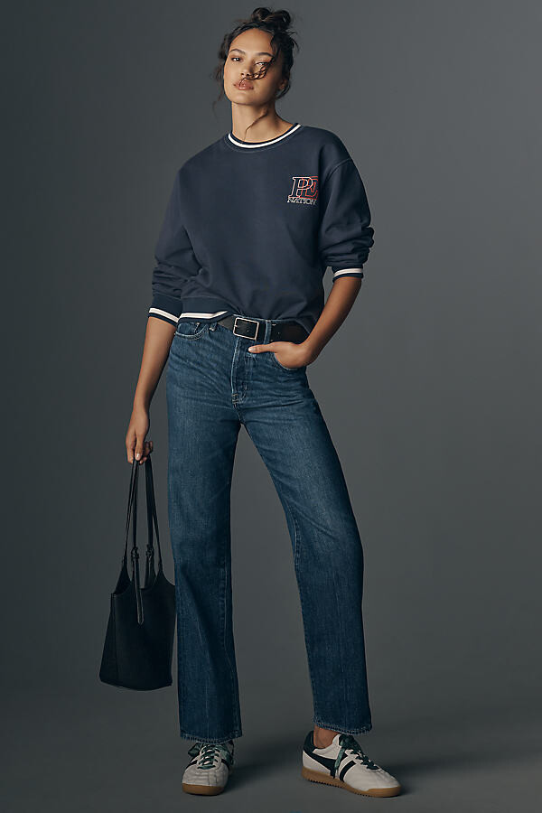 Pistola Denim Cassie High-Rise Crop Straight Jeans