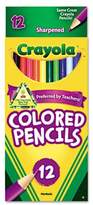 Thumbnail for your product : Crayola Long Barrel Colored Woodcase Pencils, 3.3 mm, Assorted Colors, 12/Set