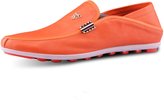 Thumbnail for your product : Santimon Men's Soft Genuine Leather Metal Details Slip-on Loafters Moccasins Shoes