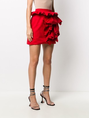 Loulou Ruffled Trim Mini Skirt
