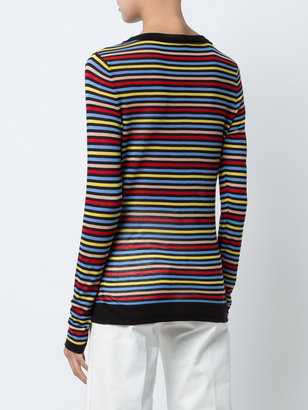Sonia Rykiel striped pocket T-shirt