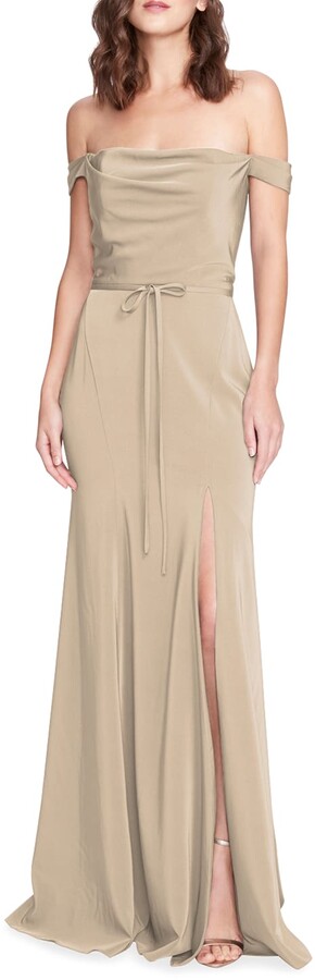 silk crepe gown