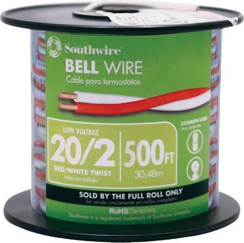 Coleman Cable ColemanCable500Ft.20AWGBellWire
