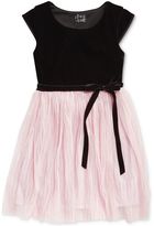 Thumbnail for your product : Pink & Violet Little Girls' Ponte & Polka Dot Dress