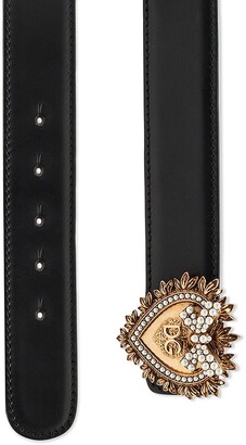 Dolce & Gabbana Devotion Buckle Belt Embellished Heart Luxury