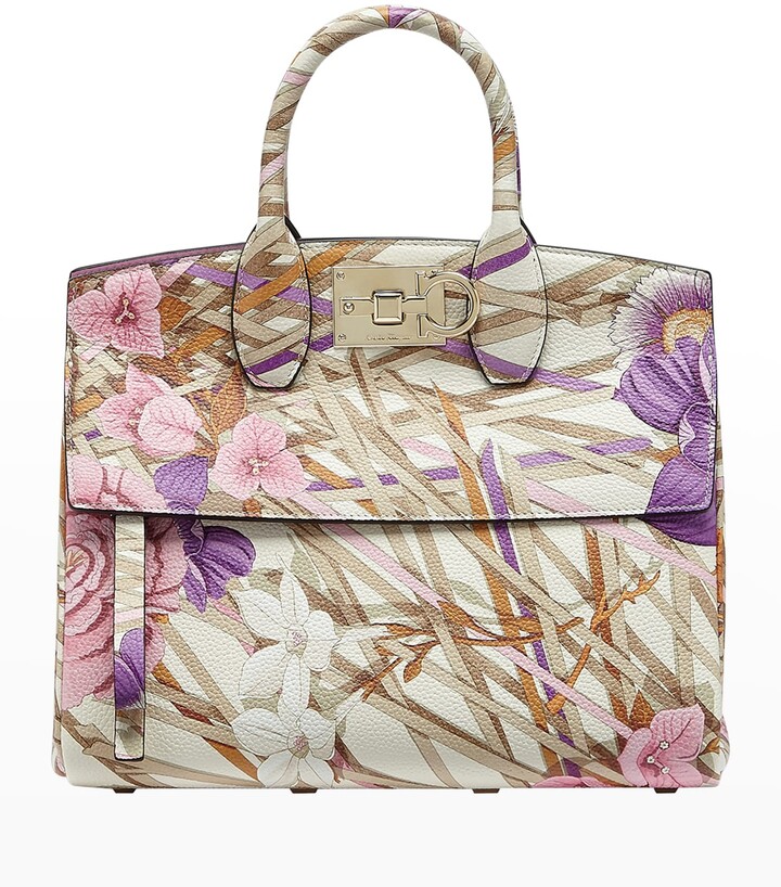 5818063GN Gear New Shoulder Tote Hand Bag Elegant Floral With Golden Border 