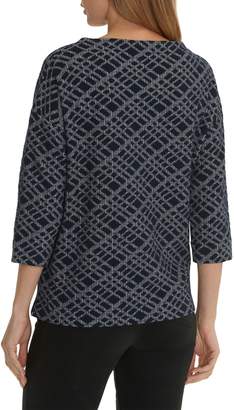 Betty Barclay Graphic textured tunic top
