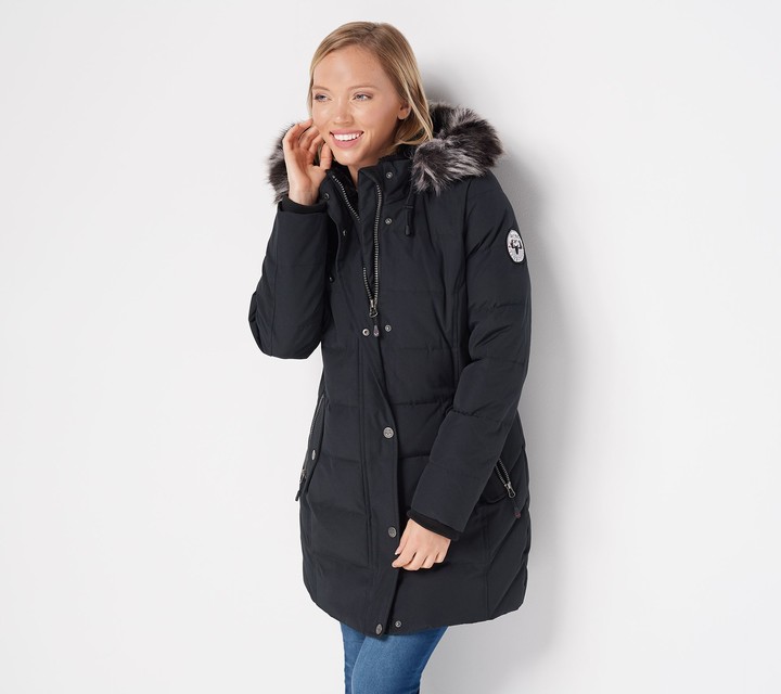 Arctic Expedition Quilted Down Coat with Removable Hood ShopStyle