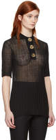 Thumbnail for your product : Ellery Black Sunshine Knit Polo