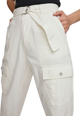 DKNY Women's Belted Cargo Pants - ShopStyle