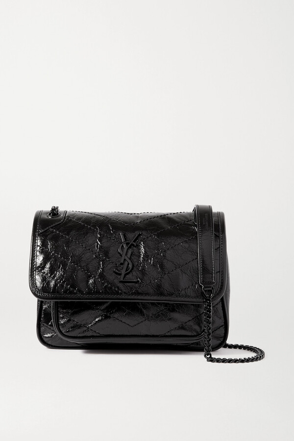 SAINT LAURENT Niki Mini Chevron Leather Shoulder Bag - We Select
