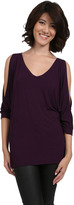 Thumbnail for your product : Michael Stars Cold Shoulder V-Neck Top in Monarch