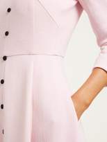 Thumbnail for your product : Emilia Wickstead Ashton Panelled Wool-crepe Midi Dress - Womens - Light Pink