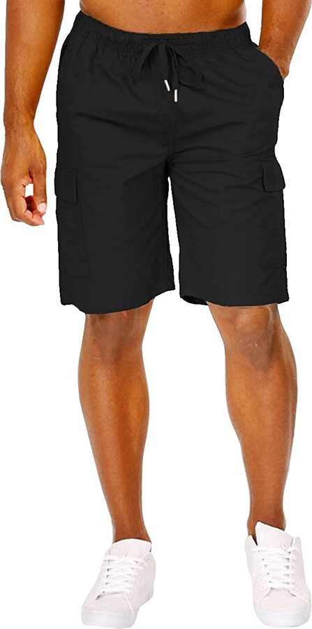 COOFANDY Mens Relaxed Fit Jean Shorts Classic Casual Denim Cargo Shorts with 5 Pockets 