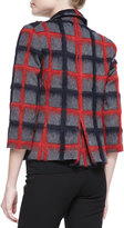 Thumbnail for your product : Libertine Textured Plaid Blazer with Patches