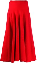Thumbnail for your product : Marni Ribbed Knit Mid-Length Skirt