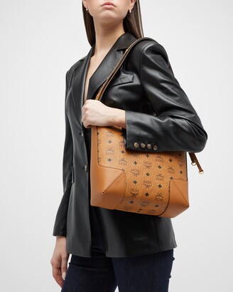 MCM Women's Klara Visetos Shoulder Bag Medium Leather
