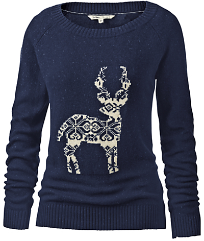 Fat Face Reindeer Jumper - ShopStyle Crewneck & Swoop Neck Knitwear